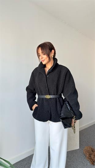 Siyah Tianna Teddy Ceket