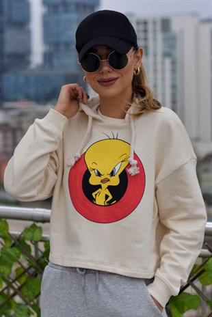 Tweety Baskılı Sweatshirt