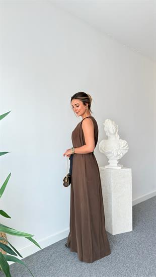 Kahve Maja Orj Marka Kuşaklı Tulum
