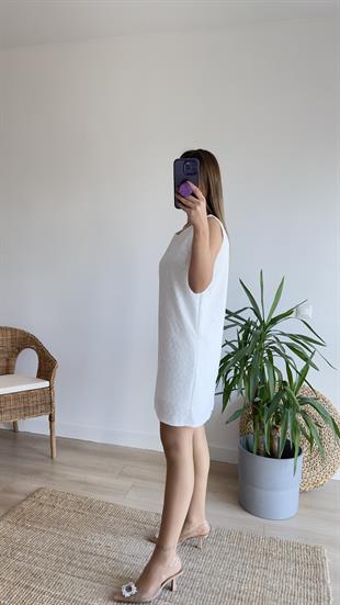 Violet Beyaz Orj Marka Fisto Elbise  
