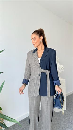 Elley Ekose Garnili Blazer Ceket