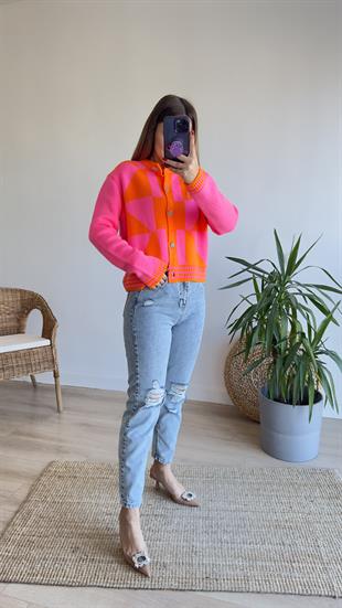 Yırtıklı Buz Mavi Jean
