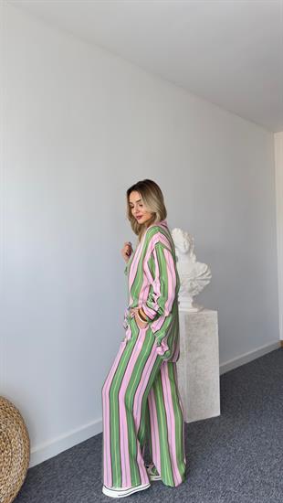Zra Model Çizgili Renkli Takım