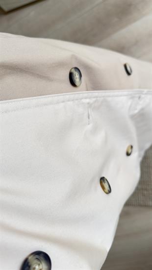 Çift Renk Tasarım Trençkot