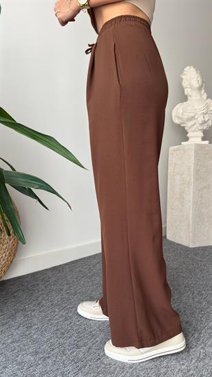 Kahve Jovo Asimetrik Kesim Vatkalı Takım