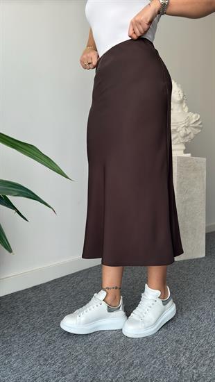 Kahve Lesi Zra Model Saten Etek