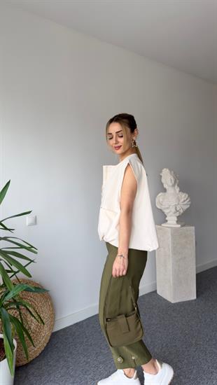 Marka Model Fermuarlı Çift Cepli Yelek