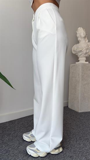 Beyaz Romana Palazzo Pantolon