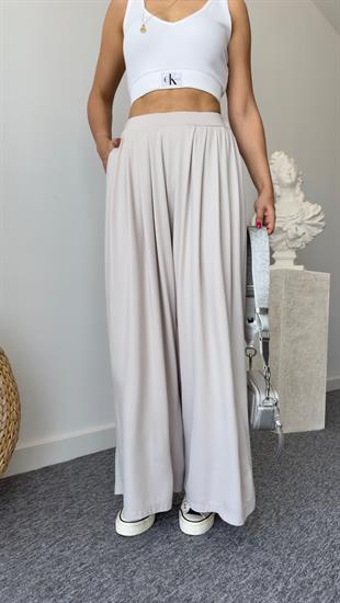 Premıum Oys Model Bej Pileli Pantolon
