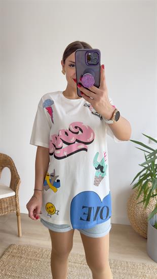 Wick Renkli Baskı Tasarım Tshirt