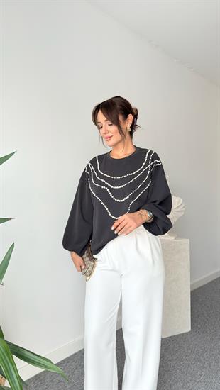 Avery İnci Detaylı Premium Modal Sweat