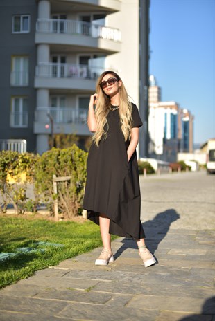 Poplin Detay Orijinal Marka Elbise 