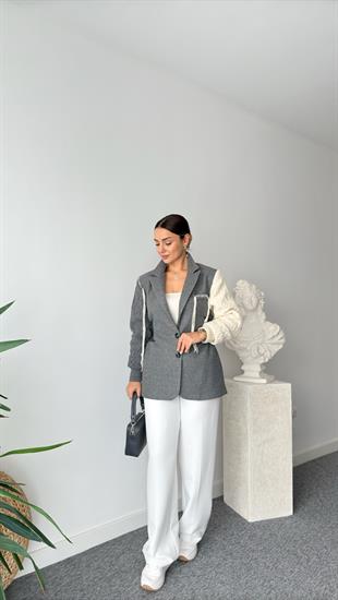 Gion Bel Detaylı Püsküllü Blazer Ceket