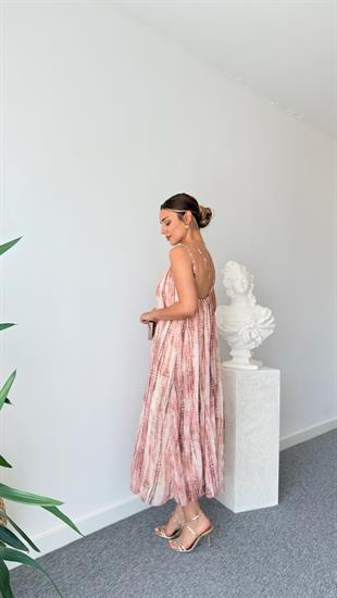 Halka Detaylı Zra Model Şifon Elbise 