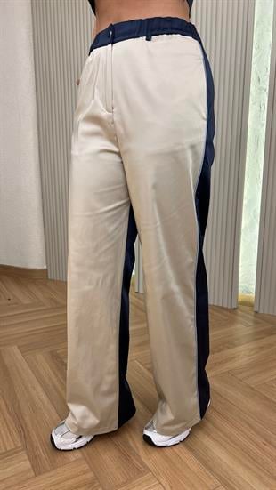 Tio Tok Saten Çift Renk Premium Pantolon