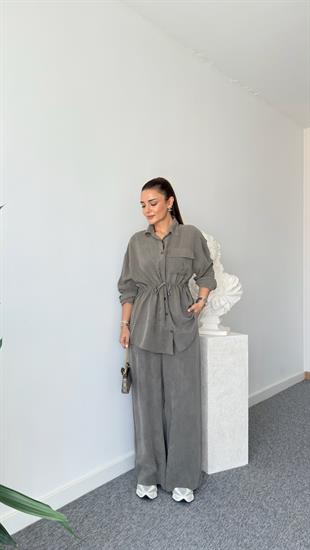 Haki Orena Bel Büzgülü Tensel Takım 