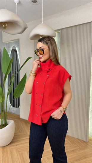 Kırmızı Wion Massi Model Tensel Yelek
