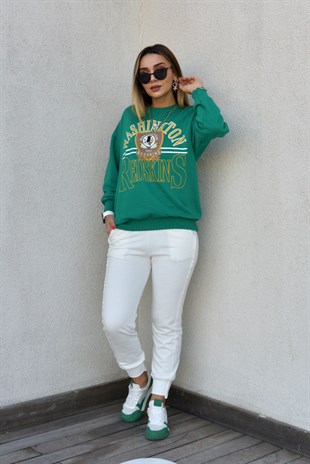Yeşil Washıngton Sweatshirt