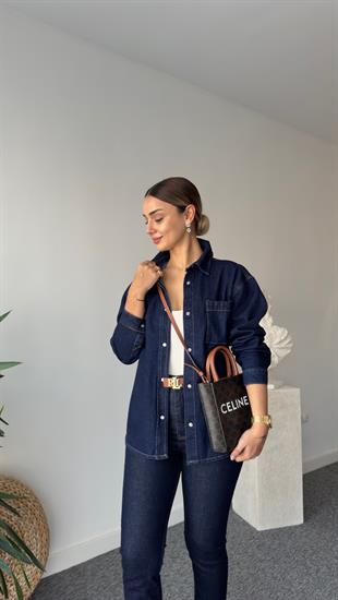 Maryon Cep Detaylı Laci Gömlek Ceket