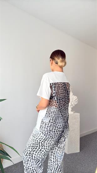 Mildas Sırt Organze Baskılı Tshirt