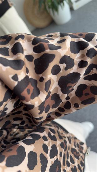 Ginny Astarlı Leopar Desen Bomber Ceket