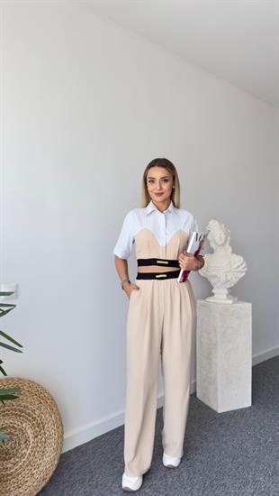 Ofil Garnili Etiket Detaylı Gömlek