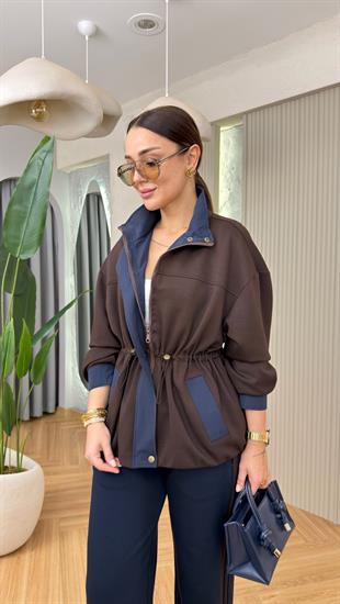 Kahve Pigo Astarlı Ceket Pantolon Modal Takım