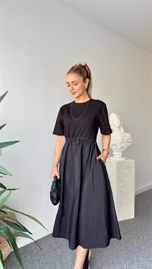 Entra Orj Model Siyah Elbise 