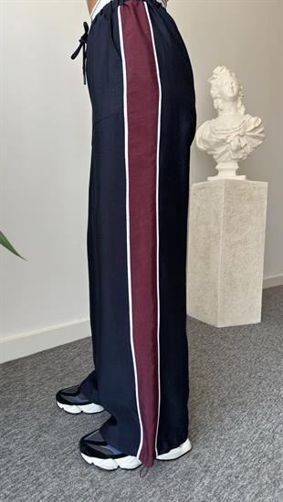 Branci Bordo Şeritli Paraşüt Pantolon