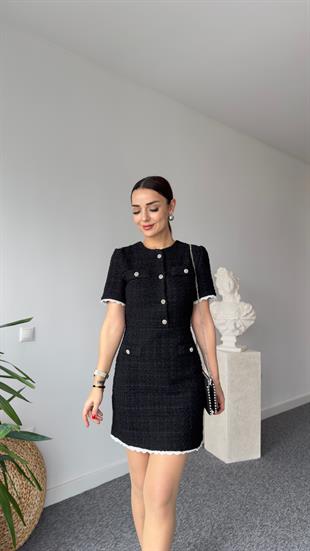 Orj Model Dantel Garnili Tüvit Elbise
