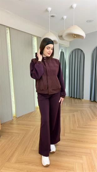 Bordo İpkyol Model Kapüşonlu Takım