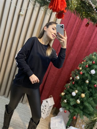 Kolu Taşlı Sweatshirt 