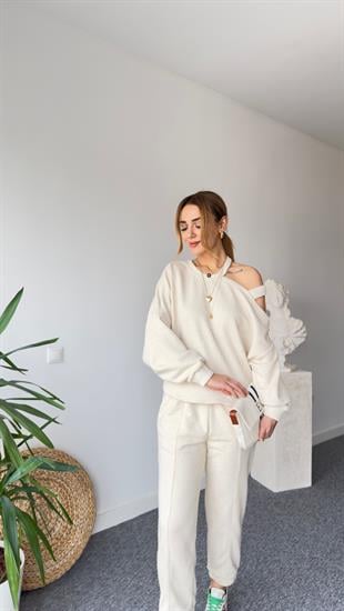 Omuz Pencereli Taş Eşofman Takımı