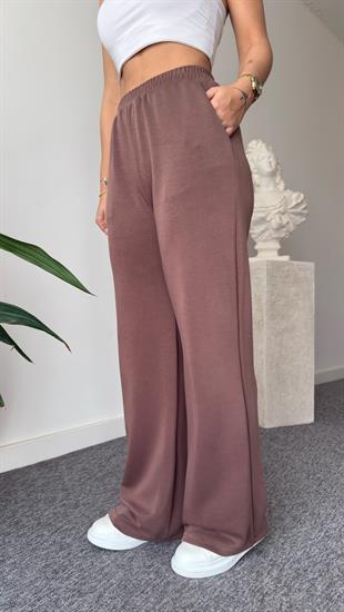 Kahve Clemer Yarım Fermuar Modal Takım 