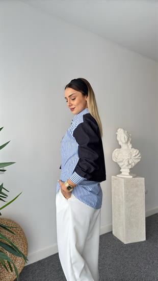 Gilbert Kot Garnili Çizgili Gömlek