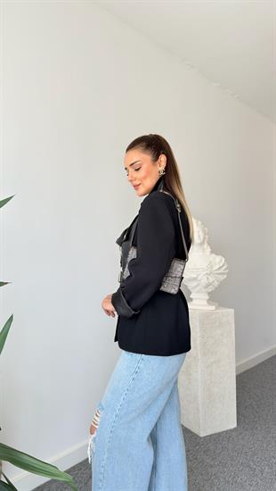 Nifra Deri Garnili Tasarım Ceket