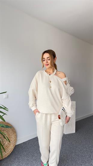 Omuz Pencereli Taş Eşofman Takımı