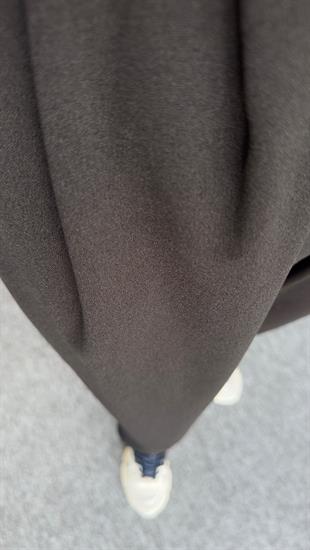 Crep Arka Lastikli Siyah Havuç Pantolon