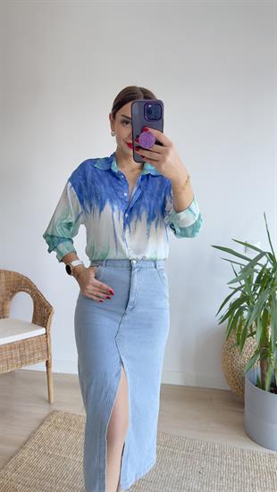 Bold Zra Model Batik Desen Gömlek