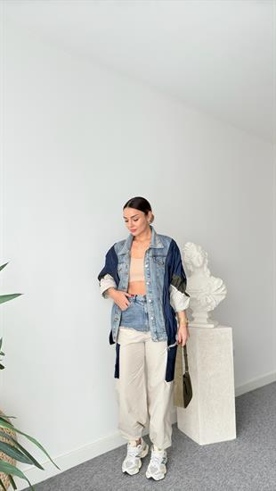 Paraşüt Jean Mix Tasarım Pantolon 