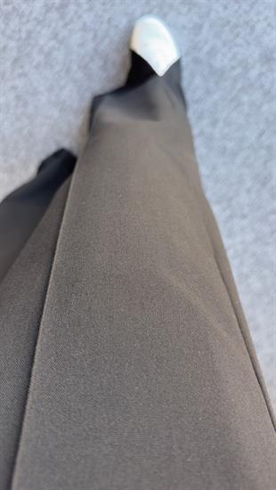 Paça Yırtmaçlı Siyah Bol Pantolon