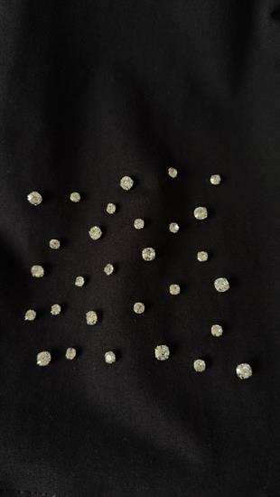 Brshk Taş Detaylı Siyah Tshirt