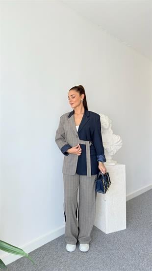 Elley Ekose Garnili Blazer Ceket