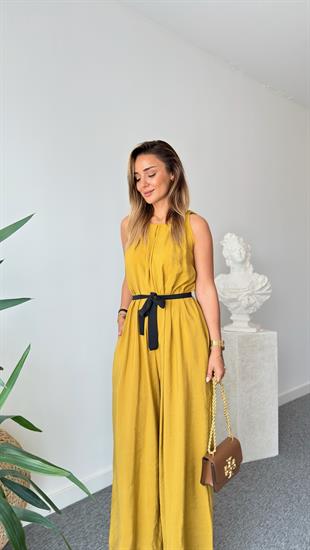 Olive Maja Orj Marka Kuşaklı Tulum