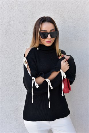 Twist Model Bağcık Detaylı Kazak