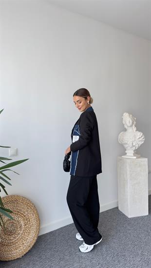 Degra Kot Garnil Siyah Blazer Ceket