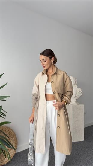 Tws Model Üç Renk Trençkot
