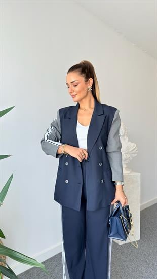 Alba Şerit Detaylı Tasarım Blazer