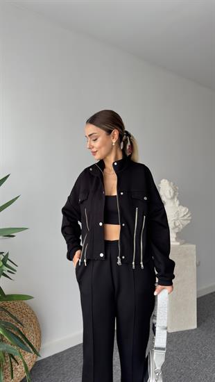 Tws Model Fermuar Detaylı İkili Takım
