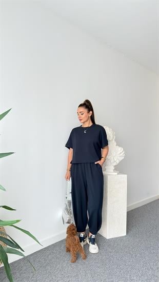 Premium Modal Füme Şalvar Pantolon Takım